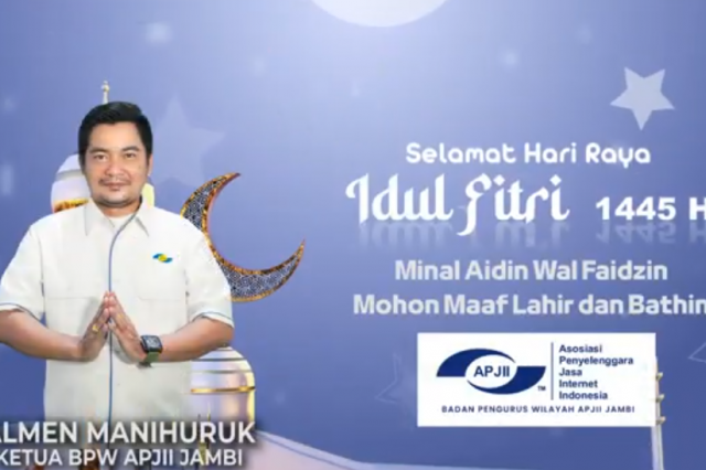 UCAPAN IDUL FITRI APJII JAMBI