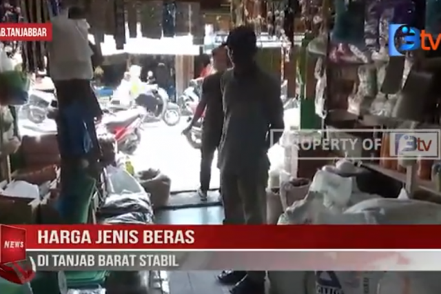 HARGA JENIS BERAS DI TANJAB BARAT STABIL