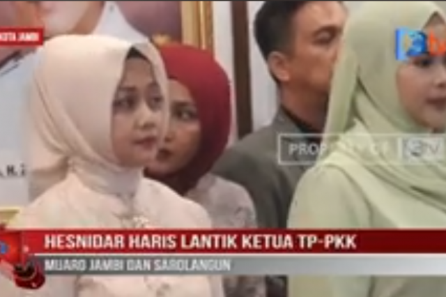 HESNIDAR HARIS LANTIK KETUA TP PKK MUARO JAMBI DAN SAROLANGUN