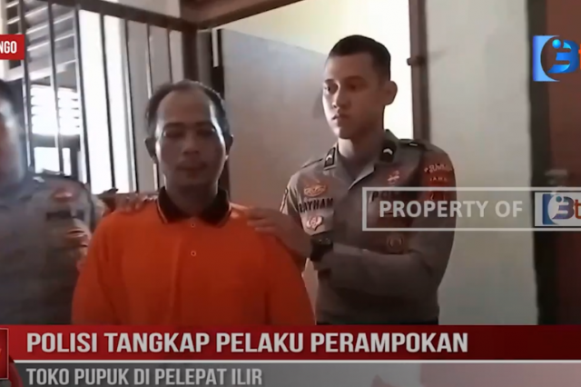 POLISI TANGKAP PELAKU PERAMPOKAN TOKO PUPUK DI PELEPAT ILIR