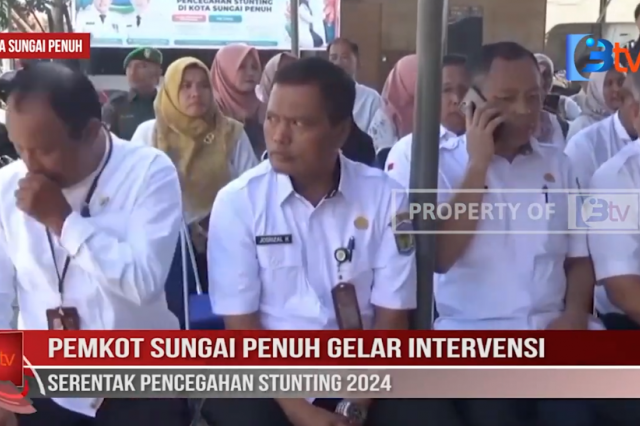 PEMKOT SUNGAI PENUH GELAR INTERVENSI SERENTAK PENCEGAHAN STUNTING 2024