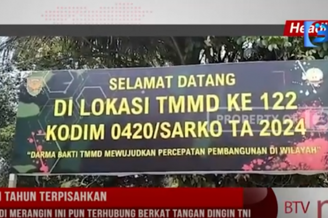 PULUHAN TAHUN TERPISAHKAN, DUA DESA DI MERANGIN INI PUN TERHUBUNG BERKAT TANGAN DINGIN TNI
