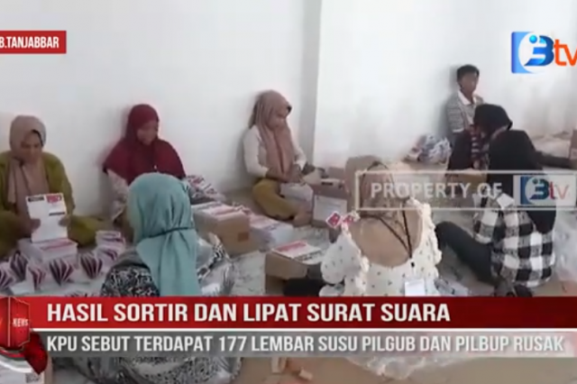 KPU BUNGO LAKUKAN PELIPATAN SURAT SUARA PEMILIHAN BUPATI DAN WAKIL BUPATI BUNGO 2024