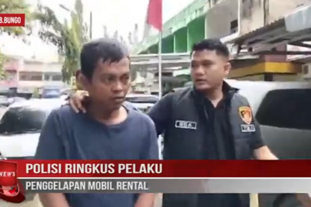 POLISI RINGKUS PELAKU PENGGELAPAN MOBIL RENTAL