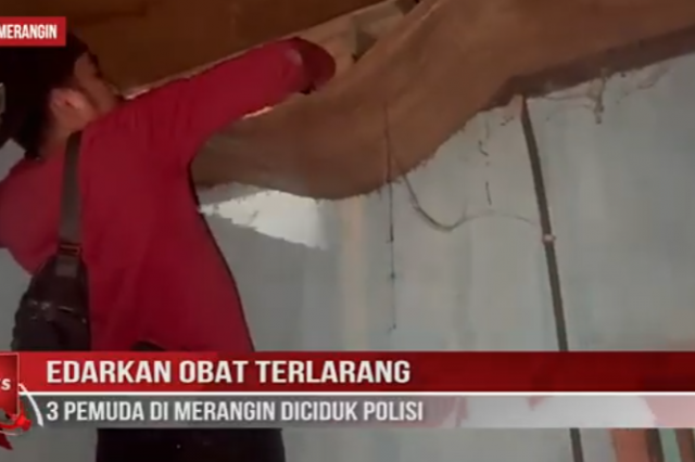 EDARKAN OBAT TERLARANG 3 PEMUDA DI MERANGIN DICIDUK POLISI