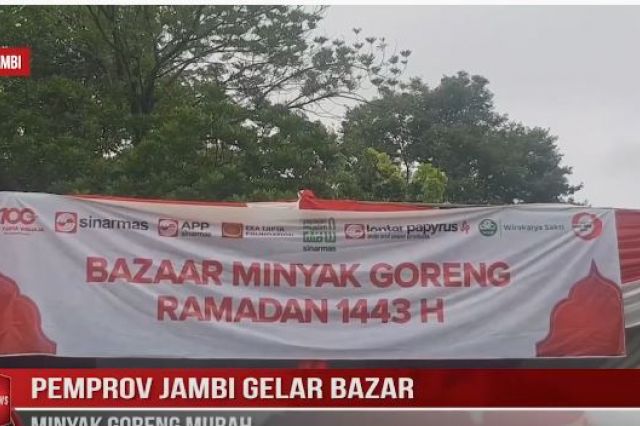 PEMPROV JAMBI GELAR BAZAR MINYAK GORENG MURAH