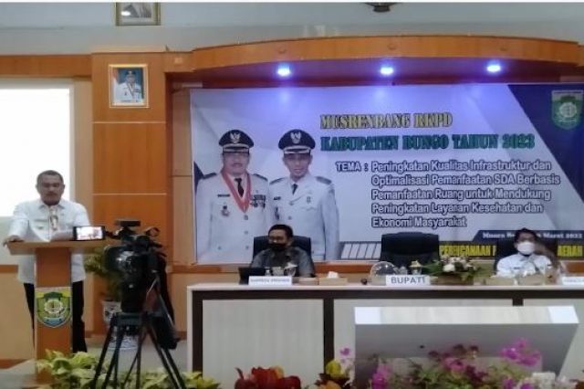 BUPATI BUNGO BUKA ACARA MUSRENBANG RKPD TAHUN ANGGARAN 2023