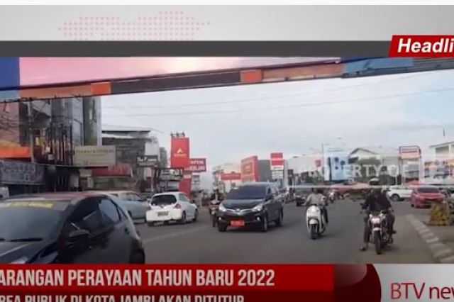 LARANGAN PERAYAAN TAHUN BARU 2022 AREA PUBLIK DI KOTA JAMBI AKAN DITUTUP