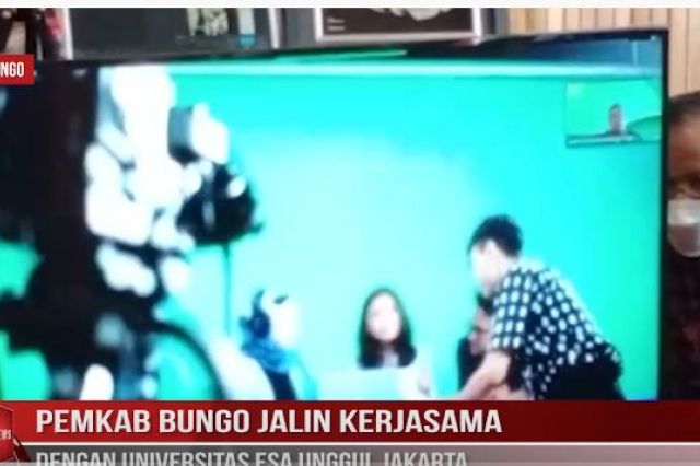PEMKAB BUNGO JALIN KERJASAMA DENGAN UNIVERSITAS ESA UNGGUL JAKARTA
