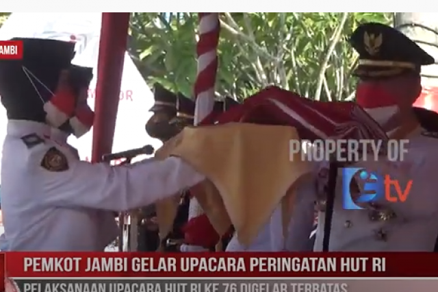 PEMKOT JAMBI GELAR UPACARA PERINGATAN HUT RI SECARA TERBATAS