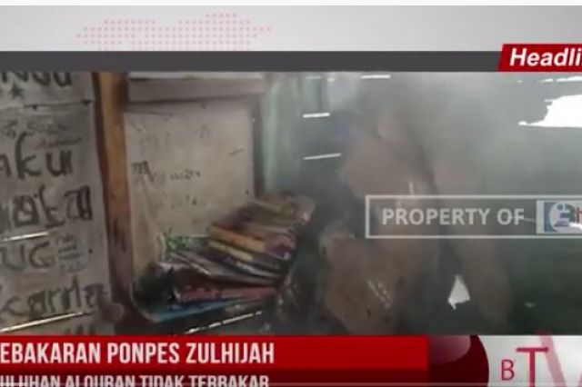KEBAKARAN PONPES ZULHIJAH, PULUHAN ALQURAN TIDAK TERBAKAR
