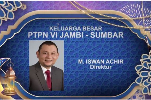 UCAPAN IDUL FITRI PTPN VI