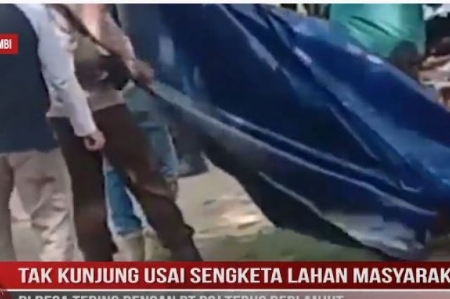 TAK KUNJUNG USAI, SENGKETA LAHAN MASYARAKAT DI DESA TEBING DENGAN PT PSJ TERUS BERLANJUT