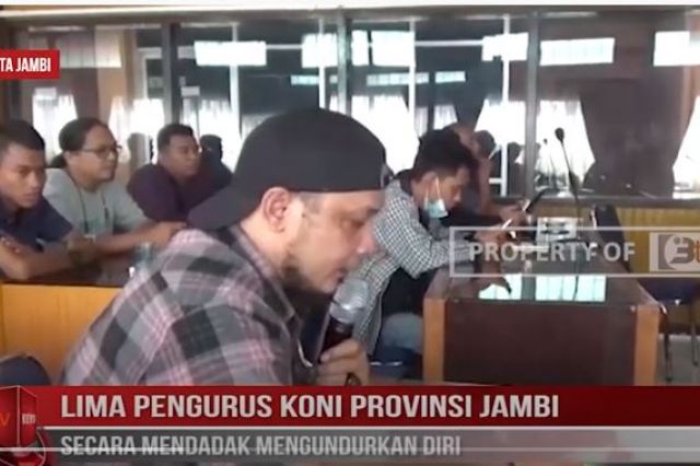 LIMA PENGURUS KONI PROVINSI JAMBI SECARA MENDADAK MENGUNDURKAN DIRI
