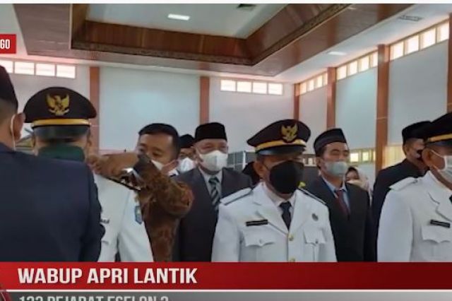 WABUP APRI LANTIK 133 PEJABAT ESELON 3