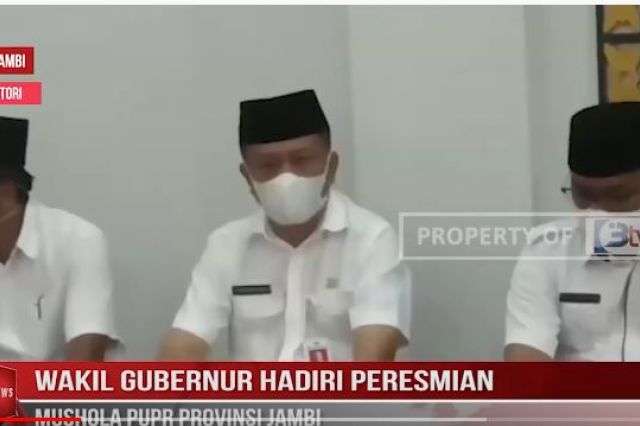 WAKIL GUBERNUR HADIRI PERESMIAN MUSHOLA PUPR PROVINSI JAMBI