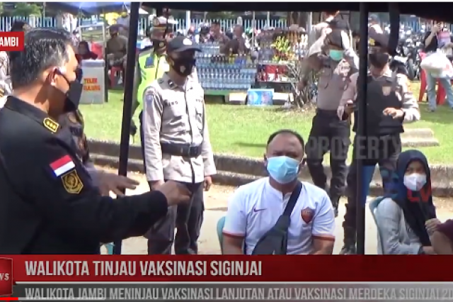 Walikota Jambi tinjau vaksinasi merdeka siginjai