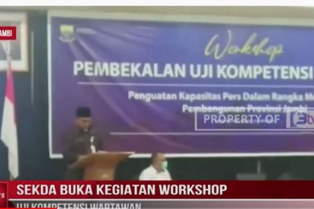 SEKDA BUKA KEGIATAN WORKSHOP UJI KOMPETENSI WARTAWAN